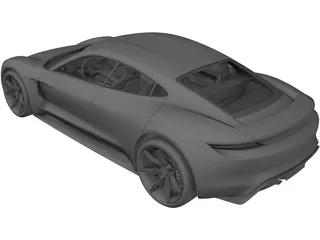 Porsche Mission E (2019) 3D Model