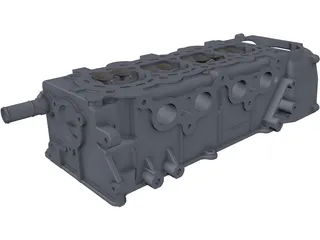 Nissan CR14DE Cylinder Head 3D Model
