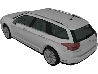 Citroen C5 Tourer (2011) 3D Model