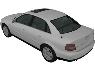 Audi A4 Sedan (1999) 3D Model