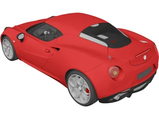 Alfa Romeo 4C (2014) 3D Model