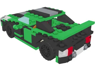 Lego Street Speeder (2010) 3D Model