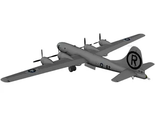 Boeing B-29 Superfortress 3D Model