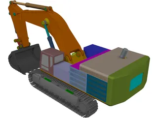 Caterpillar 390F 3D Model