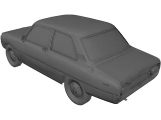 Mazda 1000 2-Door Sedan (1973) 3D Model