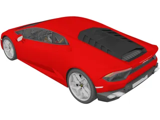 Lamborghini Huracan LP580-2 (2017) 3D Model