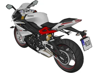 Triumph Daytona 675R (2015) 3D Model