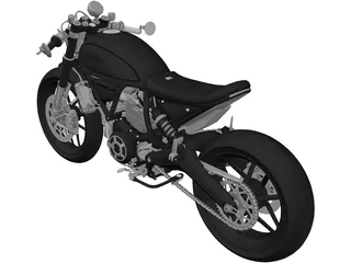 Ducati Scrambler 3D Model