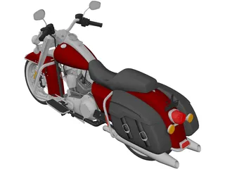 Harley Davidson Road King Classic (2011) 3D Model