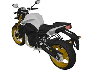 Yamaha FZ8 (2011) 3D Model