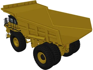 Komatsu 830E-AC 3D Model