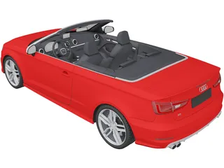 Audi S3 Convertible (2015) 3D Model