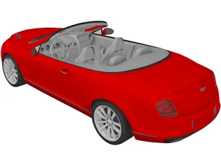 Bentley Continental Supersports Convertible (2011) 3D Model