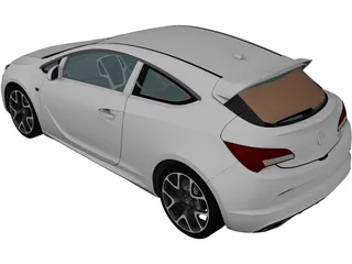 Vauxhall Astra VXR (2012) 3D Model