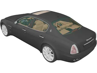 Maserati Quattroporte (2004) 3D Model