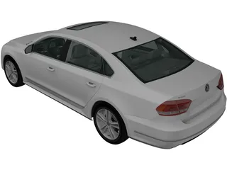 Volkswagen Passat B7 (2011) 3D Model