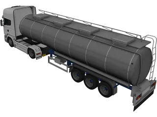 Scania R730 Tanker 3D Model