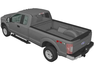 Ford F-250 XLT (2015) 3D Model