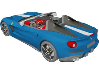 Ferrari F60 America (2015) 3D Model