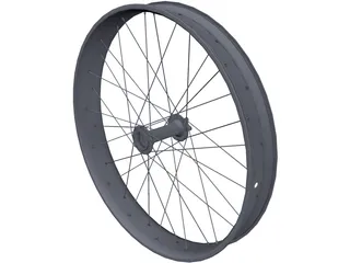 Fatbike Rim Rear 3D Model