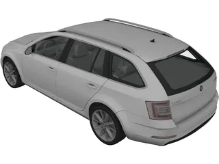 Skoda Octavia Combi (2017) 3D Model