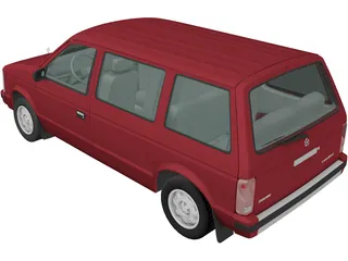 Dodge Caravan (1984) 3D Model