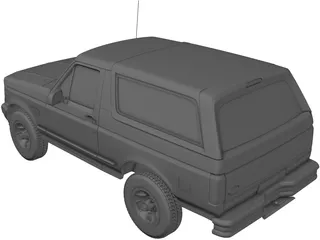 Ford Bronco (1992) 3D Model