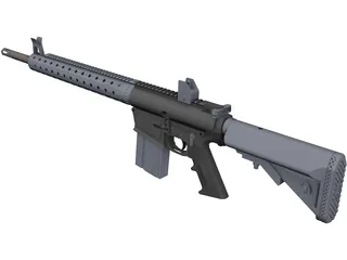 AR-10 3D Model