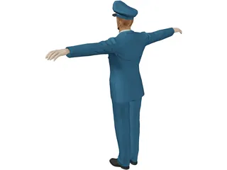 USAF Officer 3D Model