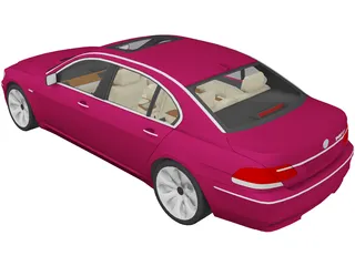 BMW 740Li (2006) 3D Model