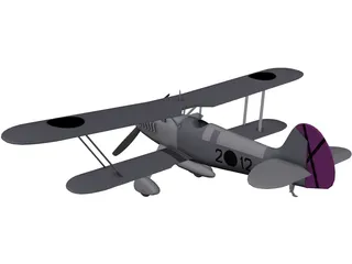 Heinkel He 51 3D Model