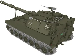 M109A2 Swiss 3D Model