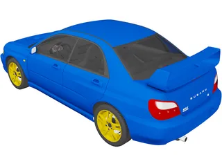 Subaru Impreza WRX STi (2001) 3D Model