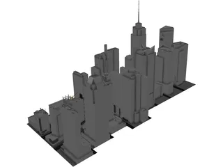 Times Square 2017 3D Model