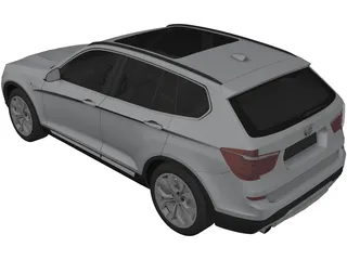 BMW X3 (2015) 3D Model