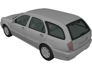 Lancia Lybra Wagon (1999) 3D Model