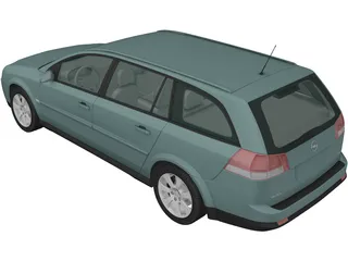 Opel Vectra Caravan (2002) 3D Model