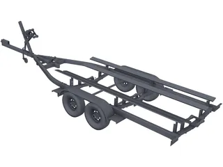 Boat Trailer 3D Model