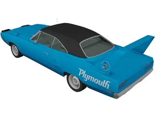 Plymouth Road Runner Superbird (1970) 3D Model