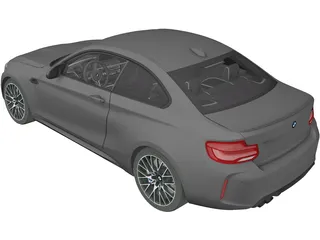 BMW M2 Competition (2018) 3D Model