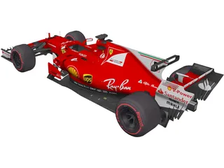 Ferrari SF70H F1 3D Model