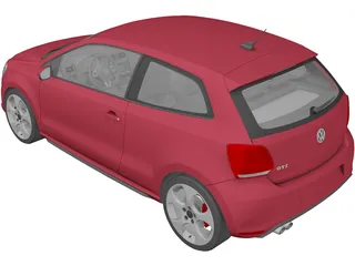 Volkswagen Polo GTI (2012) 3D Model