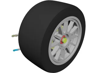 Perrinn LMP1 Prototype Front Suspension 3D Model