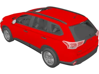 Mitsubishi Outlander GT 3D Model