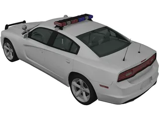 Dodge Charger Police (2011) 3D Model