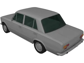 Fiat 124 (1966) 3D Model