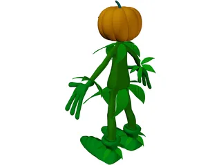 Pumpkin Man 3D Model
