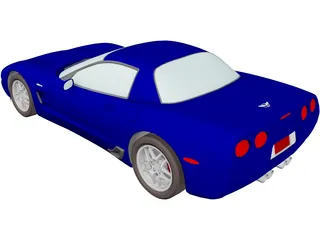 Chevrolet Corvette Z06 (2001) 3D Model