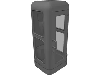 Phone Booth Germany 3D Model