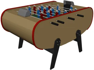 Foosball Table 3D Model